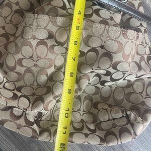 Coach Tan cinch bag `